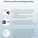 Bluetooth 5.0 Receiver Transmitter 2 In 1 LCD Screen Adapter with HIFI Sound