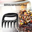 2pcs Black Bear Claws Shredder Meat Shred Clamp Roasting Fork Tong BBQ Tool