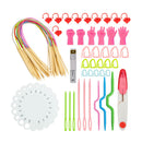 18 Sizes Interchangeable Circular Knitting Needles Sets With Tool Kits and
