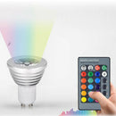Color Changing GU10 Light Bulb Spotlight RGB with Remote Christmas Decor