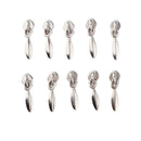 10x Zipper Repair Kit Metal Plastic Spiral Zip Sliders Stops Fix Your Own