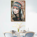 5D DIY Full Drill Diamond Painting Cross Stitch Embroidery Kit (Indian07)