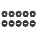 10pcs Durable Shockproof Gaskets Rubber Alloy Grommets Bolts Machinery Motorcycl