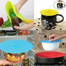 Set of 5 silicone Microwave bowl cover cooking pot pan lid Cover-Silicone f
