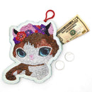 DIY Special Shaped Diamond Painting Cat Wallet Embroidery Coin Purse Gifts