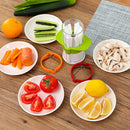 Multi-function Stainless Steel Kitchen Cucumber Vegetables Cutter Fruit  KAK