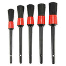 5PCS Detailing Brush Cleaning Natural Boar Hair Brushes Car Auto Detail T@JC&M