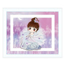Fairy 5D Diamond Cardboard Painting DIY Cross Stitch with Baseplate Bracket