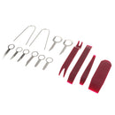 Car Trim Removal Tool Kit Panel Door Pry Dash Interior Clip Set 14Pcs Red
