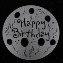 4 Pieces Plastic Spray Print Stencils, Cake Coffee Spray Printing Mold DIY for