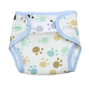 Baby Infants Breathable Soft Cotton Diaper Pants Reusable Nappy (Footprint) A