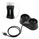 Black dual controller charger dock station stand for ps4/psvr/psvr mov â„–[
