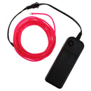 2 Pcs Luminescent Neon LED Lights Glow EL Wire String Strip 3 Meters