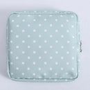 Portable Cotton Sanitary Bag Pouch Tampons Makeup Storage for Girls Green