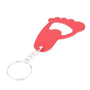 Footprint Shaped Beer Opener Aluminum Alloy Bottle Opener Keychains A