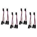 8pcs 4in Y-Harness 3Pins Convert Wire Harness Cable Wire for Futaba JR Servo