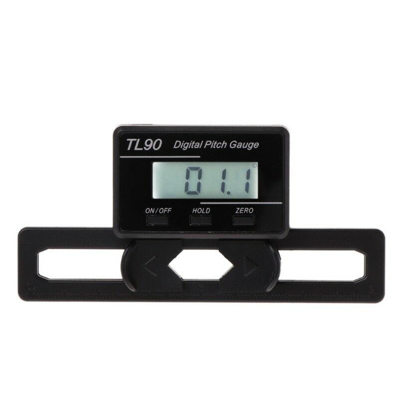 TL90 Digital Pitch Gauge LCD Backlight Display Blades Angle Measurement Tools