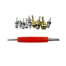 135pcs Car R12&R134 A/C System Air Conditioner Schrader Valve Core Tool Kit