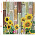 2x Sunflower Blackout Curtains Thermal Insulated Drape Fabric Curtain 150x166 cm