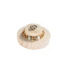 Round Organizer Unfinished Unpainted Wooden Bracelet Earrings Ring Holder J