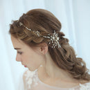 Elegant Pearls Bridal Crown Tiara Hair Vine Wedding Pageant Hair Jewelry