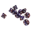 10pcs Acrylic 10 Sided Dice Game Dice Set D10 For Board Game Card Game