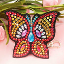 4pcs DIY Butterfly Full Drill Special Shaped Diamond Painting Keychain Gift