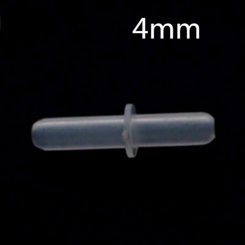 20 Pcs 4mm Dia Straight 2 Way Aquarium Fish Tank Air Line Connector