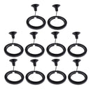 Betta Feeding Ring Aquarium Fish Feeding Ring With Suction Cup Black 10 Pack