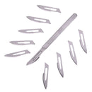 10Pcs High precision 23# Carbon Steel Blades PCB Circuit Board +1Pcs 4 #Handle