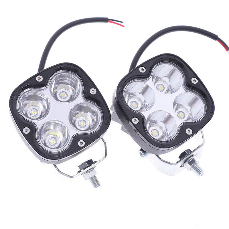 2Pcs 3inch 40W 4LED Work Light Bar Spot Beam Driving Off Road SUV ATV 7000KB Hn
