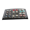 12 Pairs Men Women Magnetic Earrings Clip On Ear Stud Colored Crystal 4-7mm