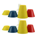 8 Pack Professional Rubber Golf Tees - Easy to Use on Hard Ground or Winter Tees