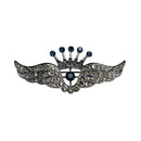 Fashion Men Women Angel Wing Rhinestone Crystal Brooch Pin Suit Shirt
