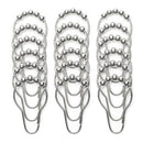 18 Piece Set Rustproof Shower Curtain Rings Hooks for Bathroom Shower Rod