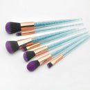 New 7Pcs Diamond Crystal Makeup Brushes Professional Set Foundation Blendin