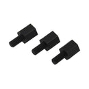 100x Motherboard Nylon Hex Standoff Threaded Spacer M3 Thread 6+6mm Black