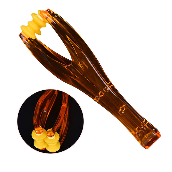 Hand Finger Massager Dual Roller Joint Relaxing Beauty Nail Plastic Massage .AU