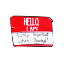 Clothing Bags Women Men Lapel Pin Cartoon Message Board Drip Brooch (1) A