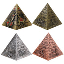 Egyptian Landmark Metal Pyramid Statue Home Decor Gift Table Shelf Ornament