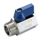1/2" NPT, Stainless Steel 304 Mini Ball Valve Female X Male Brewing Ball Valve