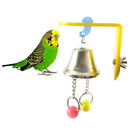 Pet Parrot Bird Bites Climb Chew Bell Toys Swing Cage Cockatiel Parakeet Ha V2E8