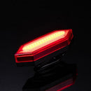 USB Rechargeable COB IPX5 Waterproof Bicycle Tail Rear Light Warning Light