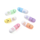 6Pcs Mini Pill shaped highlighter pens for writing Cute face Graffiti marker