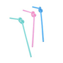 100 Pcs Flexible Plastic Bendy Party Disposable Drinking Straws Multicolor FT