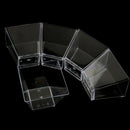50Pcs Mini Small Plastic Square Dessert Cup Sauce Starter Party Tableware D G9A3