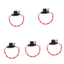 5 Pieces Waterproof Car Truck 18 Gauge In-line APM ATM Mini Fuse Holder Box