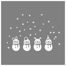 Lovely Window Decoration White Snowflake Merry Christmas Snowman Wall stick