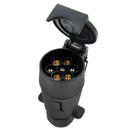 12V 7 Pin N Type Trailer Plug Round Wiring Lights Tow Caravan Truck Boat