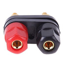 1pc Amplifier Speaker Banana Plug w/ Couple Terminals Red+ Black Connector